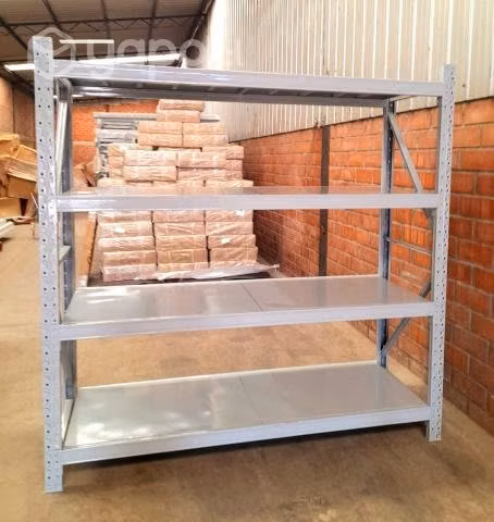 Estante metálico 200x200x60cm, 4 repisas,Cap 500kg