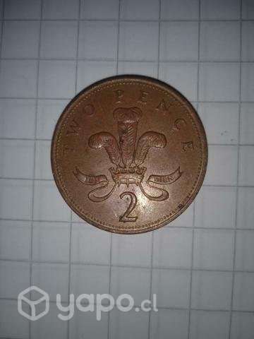 Moneda de two pince elizabeth segunda - Imagen 2