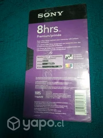 Sony cinta vhs t-160 ( video vhs player )