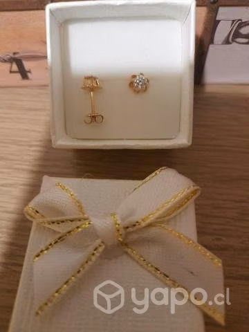 Aros oro 18 kilates - Imagen 2