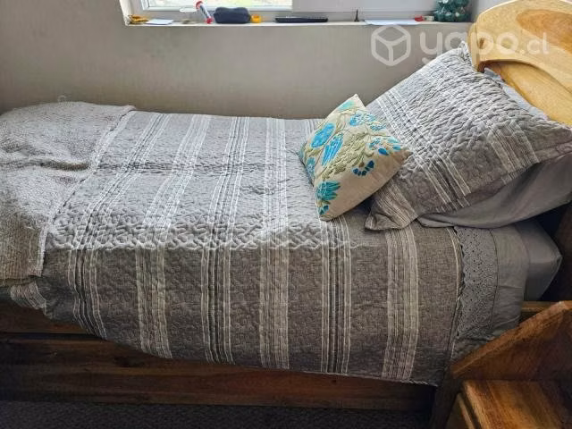 Cama nido de 1 plaza de madera