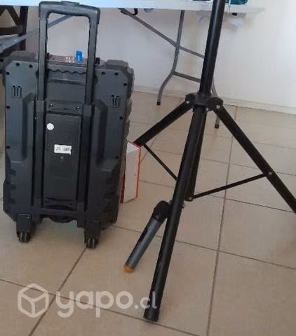 Karaoke portatil con tripode