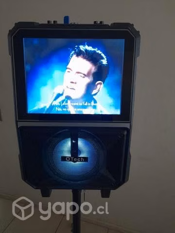 Karaoke portatil con tripode