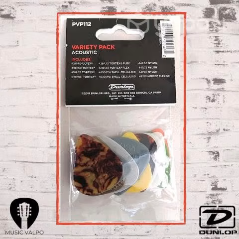 Pack 12 uñetas jim dunlop acoustic variety pack - Imagen 3