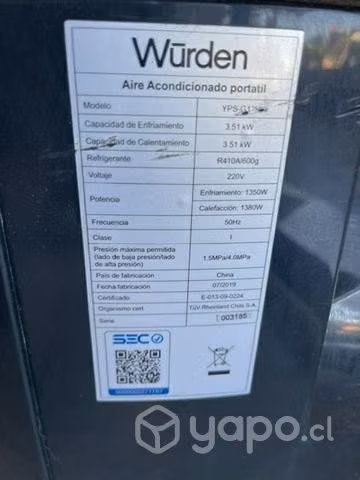 Aire acondicionado wurden y kit trapeador