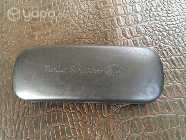 Estuche rígido de cuero para gafas