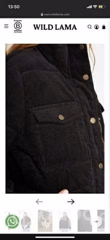 Chaqueta puffa negra marca wild lama