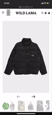 Chaqueta puffa negra marca wild lama