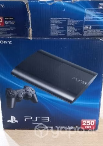 Ps3 250gb con todos sus cables y dos mandos