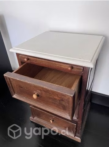 Veladores madera y mármol