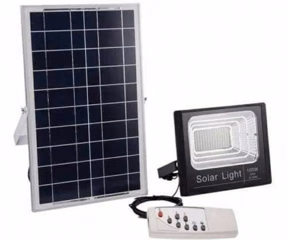 Focos solares control remoto direferentes watts