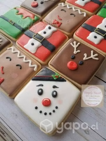 Galletas navideñas decoradas