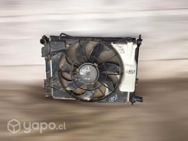 Electro radiador y condensador hyundai accent rb