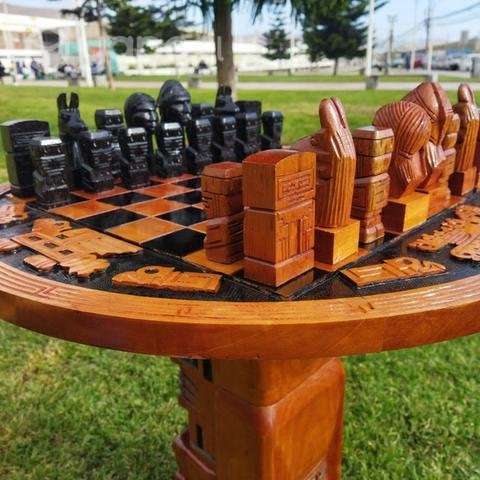 Mesa de ajedrez estilo andino - Imagen 2