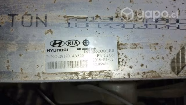 Radiador interculer electroventilador Hyundai kia