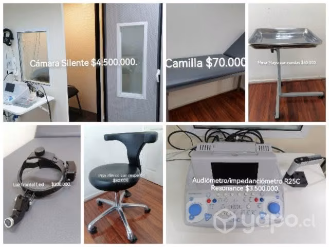 Muebles de oficina y equipo médicos