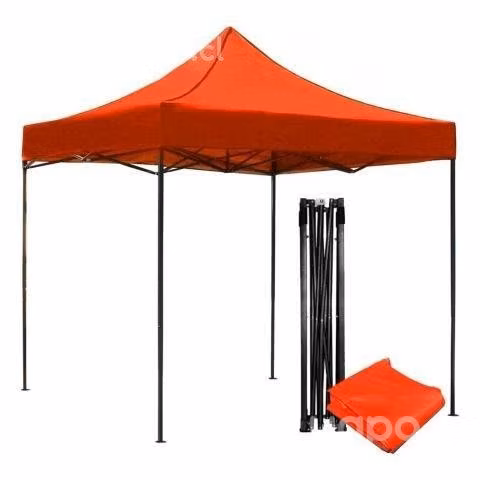 Toldo Plegable 3x3 Rojo,Filtro Uv Impermeable