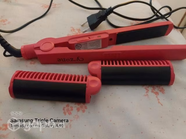 Plancha de cabello con accesorios de rizador - Imagen 2