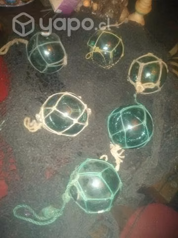 Bollas de barco vidrio originales antiguas