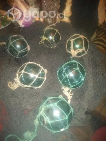 Bollas de barco vidrio originales antiguas