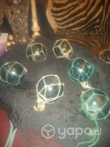 Bollas de barco vidrio originales antiguas
