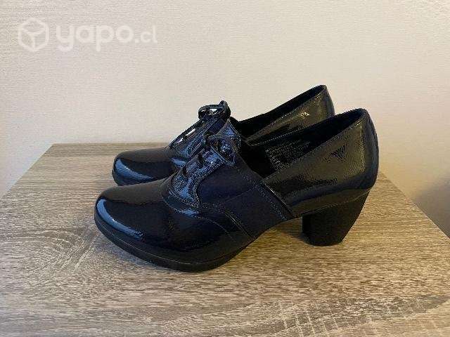 Zapato azul formal mujer - Imagen 4