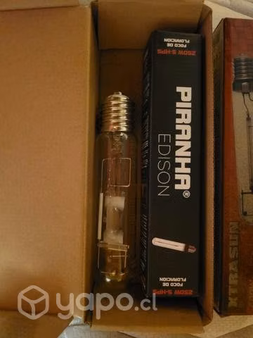 Balastro edison 250w + 4 focos, reflector y poleas