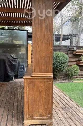 Mueble librero madera enchapado con 4 repisas y pu - Imagen 2