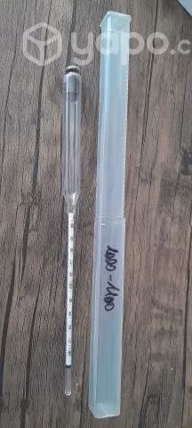 2 densimetros de 1.000g/ml - 1.100g/ml