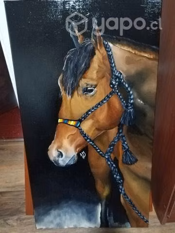 Cuadro de caballo al óleo