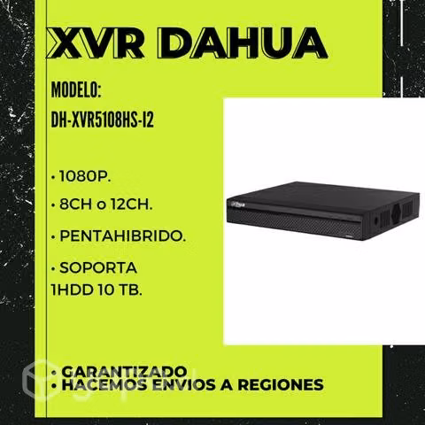 Xvr dahua modelo: dh-xvr5108hs-i2