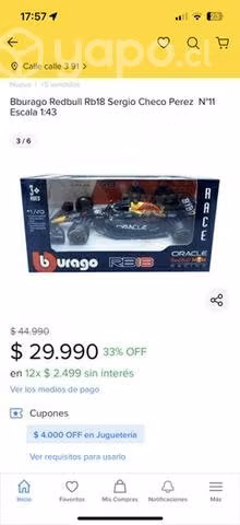 Auto de colección Bburago Rb18