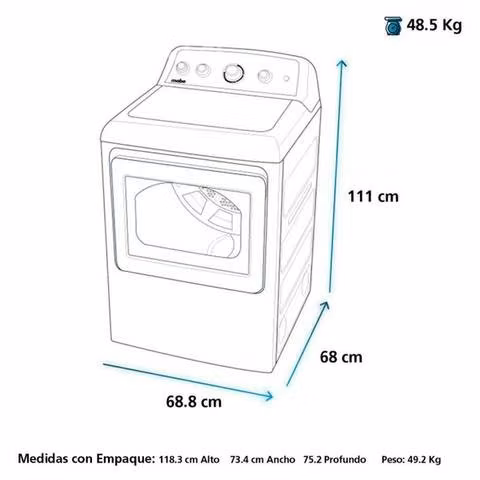 Secadora Gas 20 Kg Smg26N5Mnbcl0/1 Mabe