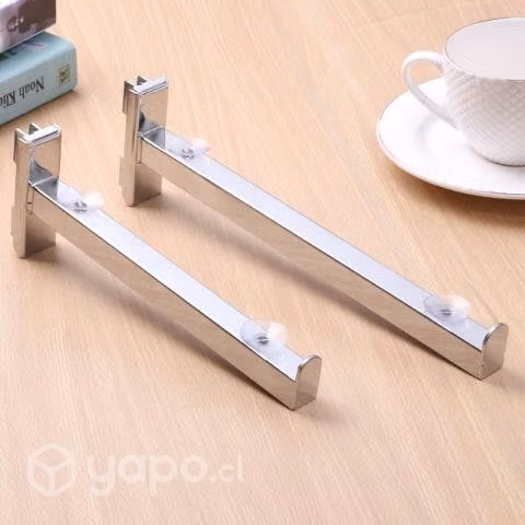 Pack 12 Ganchos Soporte Repisa 35 cm