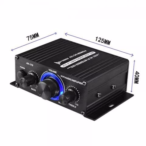 Amplificador DE Audio HIFI para coche, estéreo, Ra