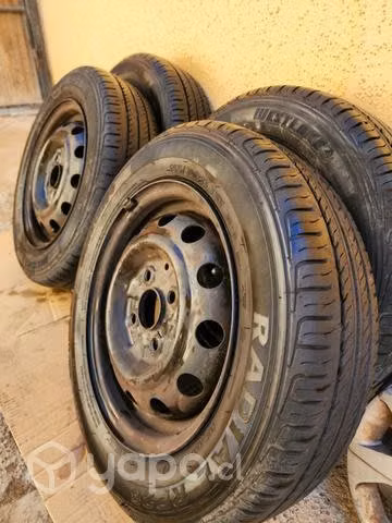 Llantas y neumáticos semi nuevos aro 13 - Imagen 2