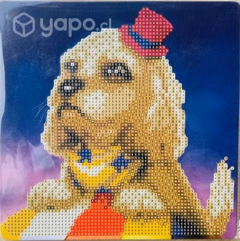 Pintura de Diamantes20x20 cms con atril