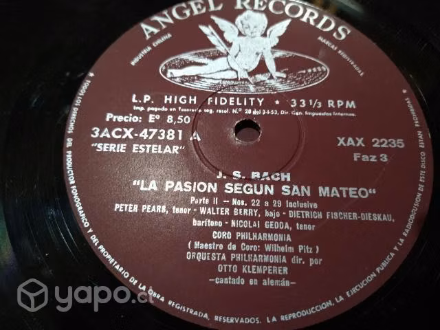 5 vinilos antiguos de colección ,San mateo_33.1/3