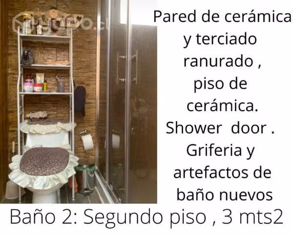 Casa central de 2 pisos sólida, ampliable