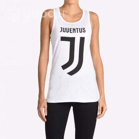 Polera Mujer Juventus Sin Mangas Tank Top C/ Logo
