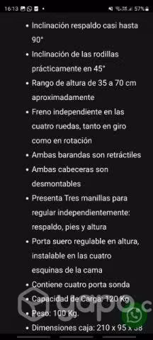 Cama clínica manual 3 posiciones