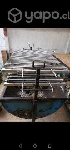 Parrilla 100% acero inoxidable