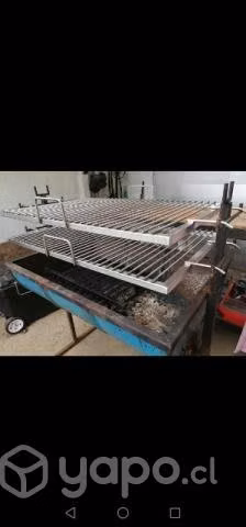 Parrilla 100% acero inoxidable