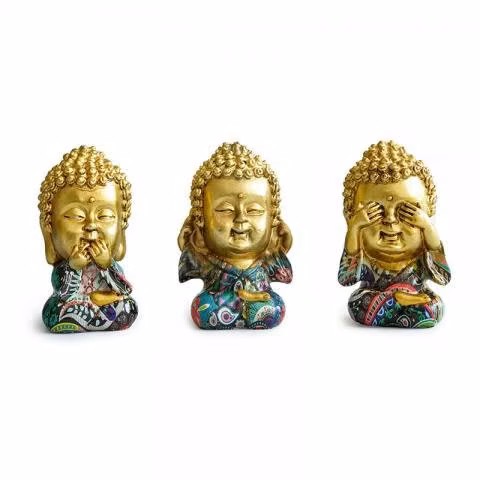 Set de 3 budas ciego sordo y mudo 37276