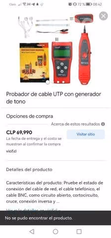Probador de cables de red