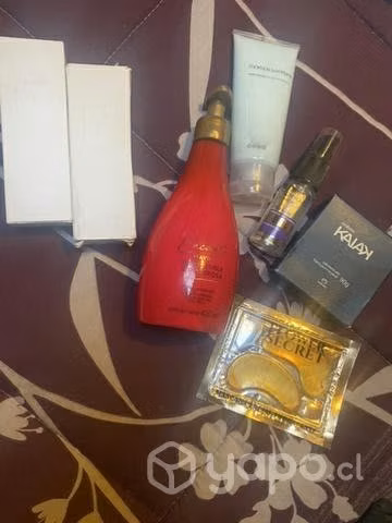 Set de belleza diferentes productos