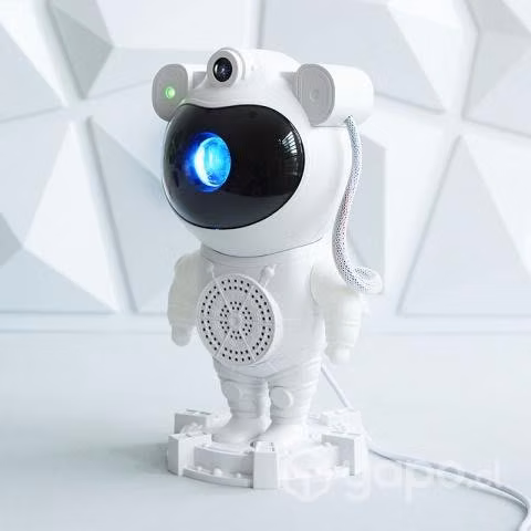 Lampara astronauta proyector de galaxia con bluet
