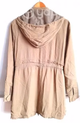 Chaqueta larga de cintura ajustable - Imagen 3