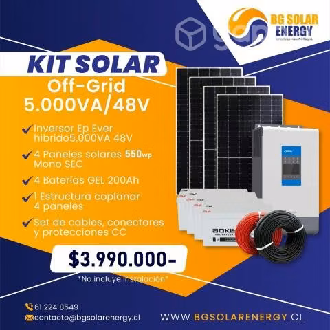 Kit solar 4kw