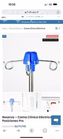 Cama Clinica First Care Manual - Imagen 4